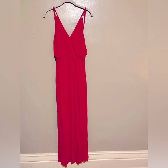 Lulus Lost In Paradise red maxi dress - Picture 4 of 6